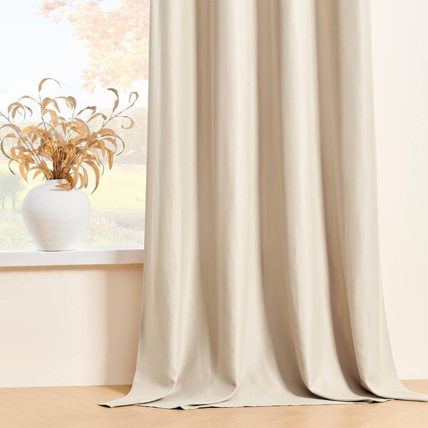 Zavese v setu EFE Beige (2 kos) 135x250