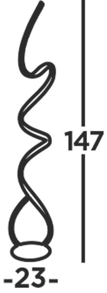 STOJEČA LED-SVETILKA Twirls 1680 lm 4000 K