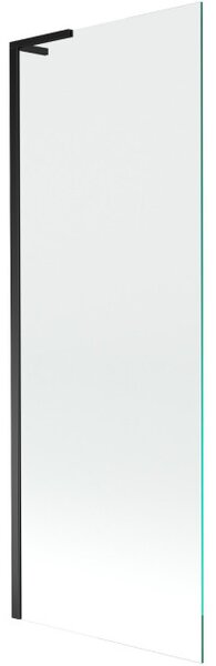 Mexen Next L 1-krilni kopalni zaslon 70 x 150 cm, prozoren, črn - 895-070-000-03-00-70