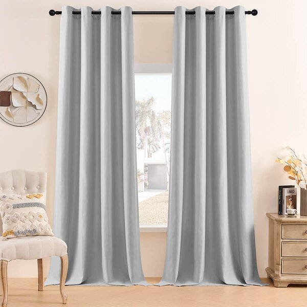 Zavese v setu EFE Light Grey (2 kos) 135x260