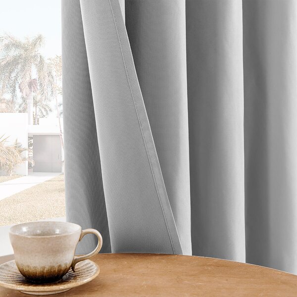Zavese v setu EFE Light Grey (2 kos) 135x250