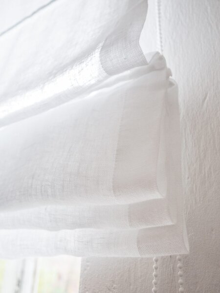 Rimska zavesa šir. 100 cm Linen Muslin 2 barve
