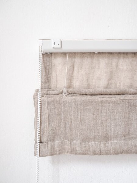 Rimska zavesa šir. 100 cm Linen Muslin 2 barve
