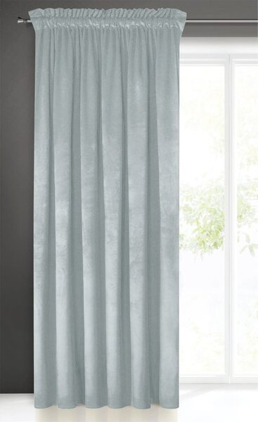 Zavese v setu Velvet Silver (2 kos) 135x250