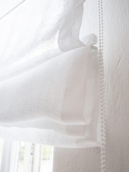 Rimska zavesa šir. 120 cm Linen Muslin 2 barve