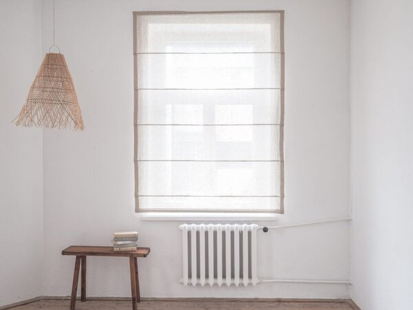Rimska zavesa šir. 120 cm Linen Muslin 2 barve