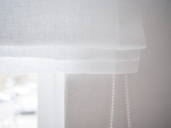 Rimska zavesa šir. 100 cm Linen Muslin 2 barve