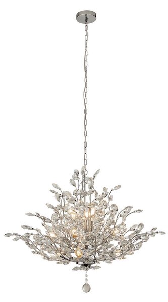KRISTALNA VISEČA SVETILKA BOUQUET 78/150 cm E14