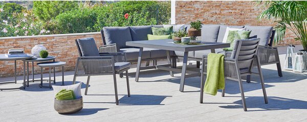 LOUNGE GARNITURA tkanina aluminij