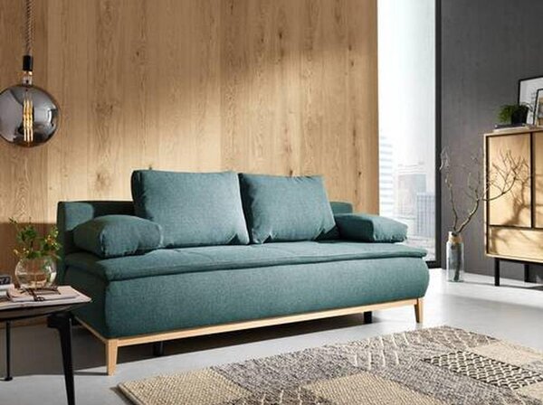 BOXSPRING ZOFA, barve petroleja tekstil