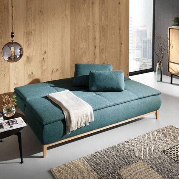 BOXSPRING ZOFA, barve petroleja tekstil