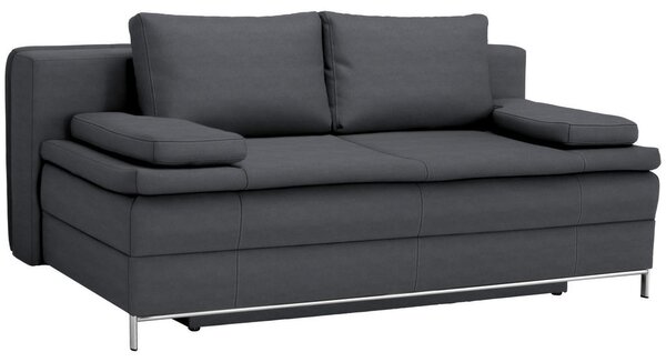 BOXSPRING ZOFA, temno siva tekstil