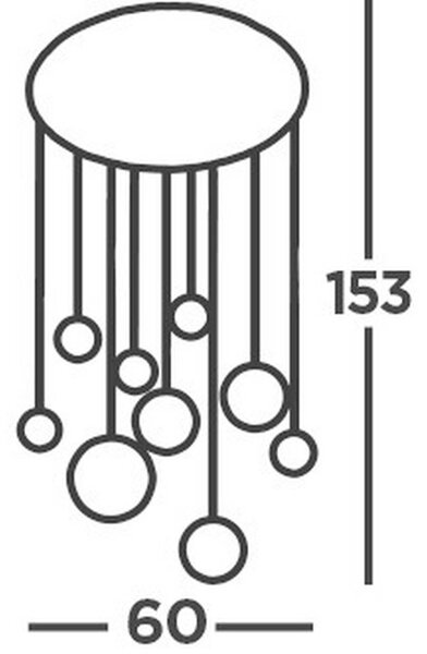 VISEČA LED-SVETILKA Planets 78 W 3992 lm 4000 K 220-240 V