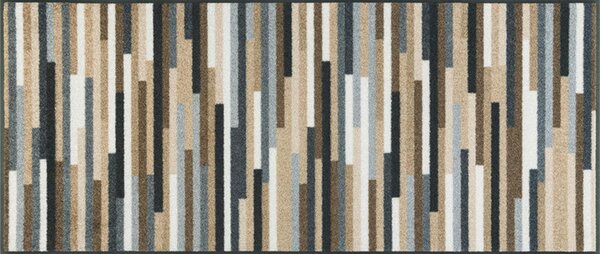 PREDPRAŽNIK Mikado Stripes 60/140 cm potiskano rjava, siva, bež