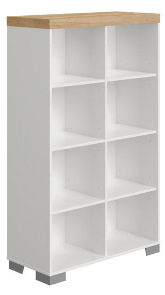 REGAL ZA DOJENČKE 90,9/147/37,9 cm bela, barve hrasta