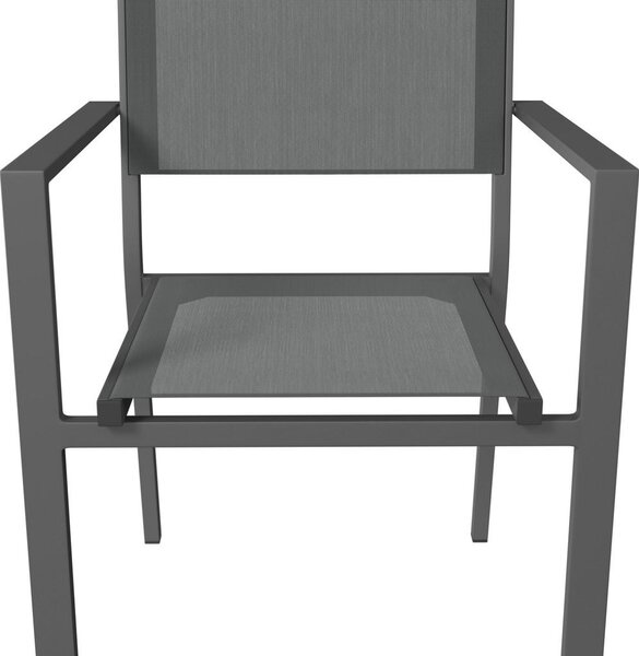 STOL aluminij antracit, siva