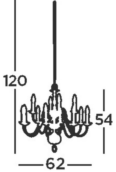 LESTENEC FLEMISH 62/120 cm E14