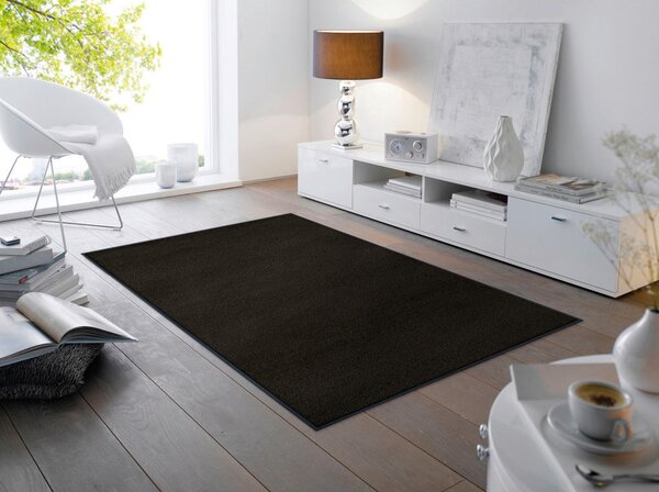 RAVNO TKANA PREPROGA Raven Black 120/180 cm potiskano črna