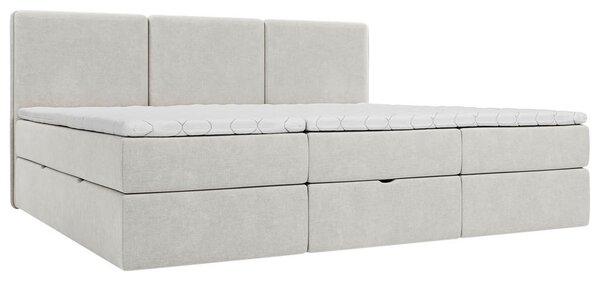 DRUŽINSKA POSTELJA 240 cm x 200 cm , les, tekstil, leseni material siva