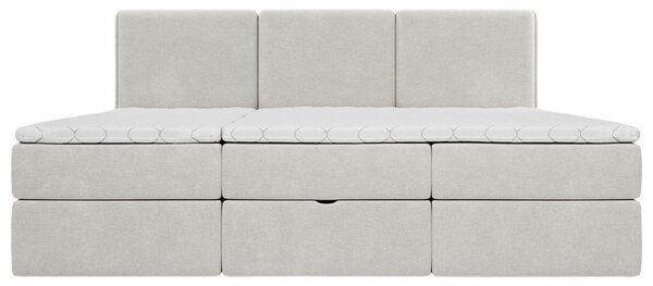DRUŽINSKA POSTELJA 240 cm x 200 cm , les, tekstil, leseni material siva