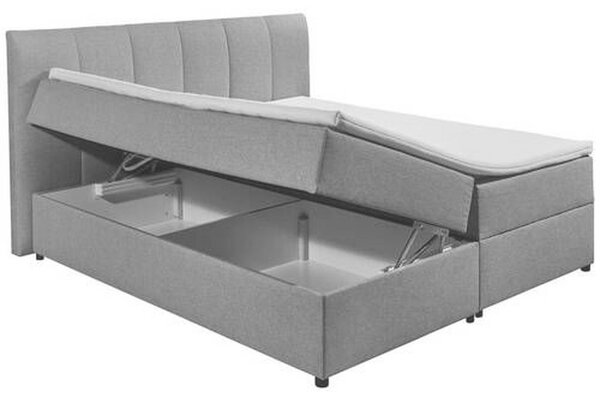 POSTELJA BOXSPRING 180 cm x 200 cm , tekstil antracit