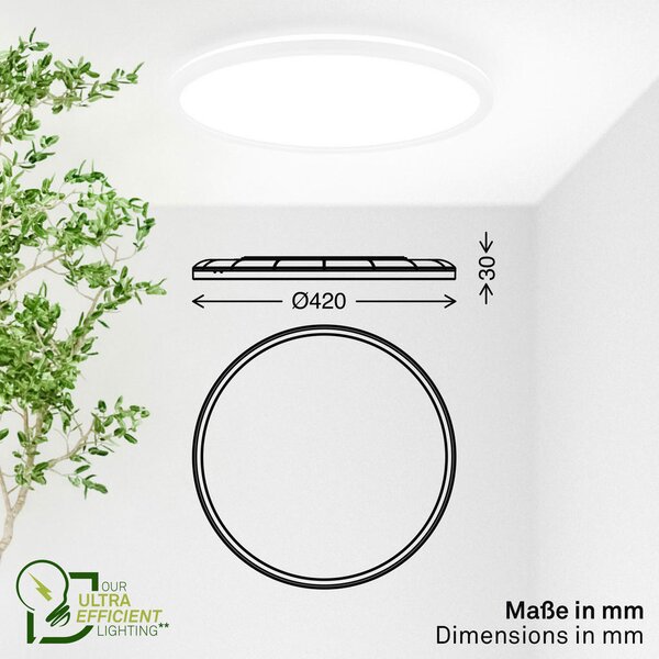 STROPNA LED-SVETILKA Tava A 3000 lm 4000 K