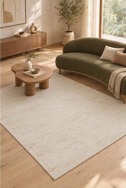 VINTAGE PREPROGA 80/150 cm tkano krem barve