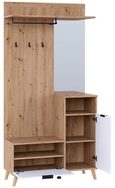 PREDSOBA bela, hrast artisan