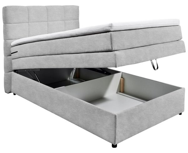 POSTELJA BOXSPRING 120 cm x 200 cm , srebrne barve