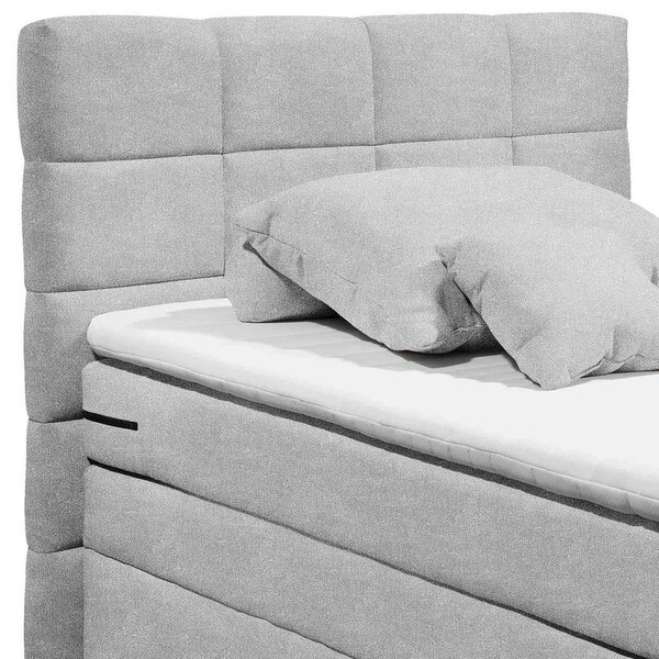 POSTELJA BOXSPRING 120 cm x 200 cm , srebrne barve