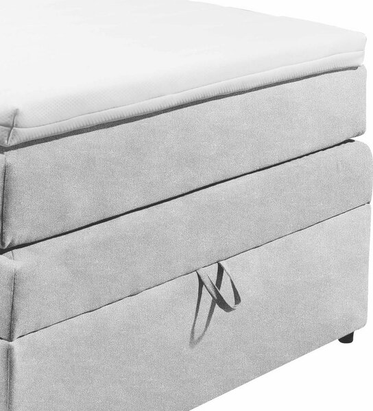 POSTELJA BOXSPRING 120 cm x 200 cm , srebrne barve