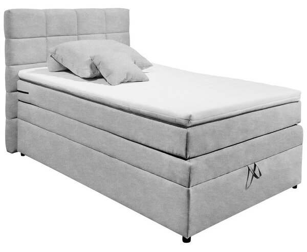 POSTELJA BOXSPRING 120 cm x 200 cm , srebrne barve