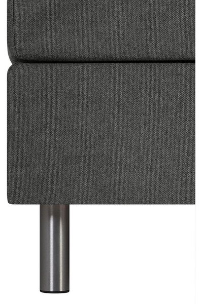 POSTELJA BOXSPRING 140 cm x 200 cm , tekstil antracit