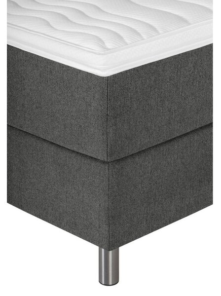 POSTELJA BOXSPRING 140 cm x 200 cm , tekstil antracit