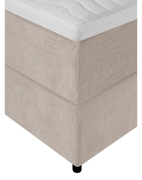 POSTELJA BOXSPRING 180 cm x 200 cm , tekstil bež
