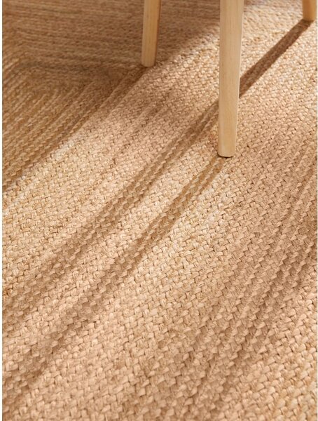 Obojestranska/ročno tkana preproga iz jute v naravni barvi 60x90 cm Juno – Hanse Home