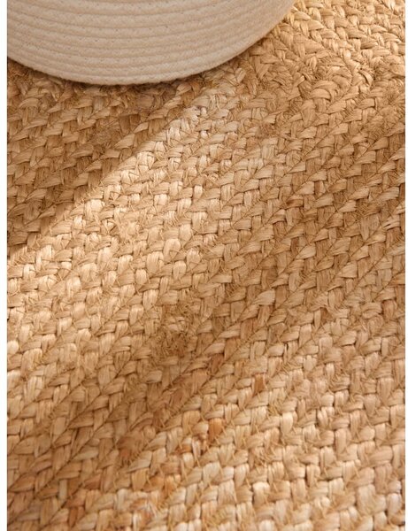 Obojestranska/ročno tkana preproga iz jute v naravni barvi 60x90 cm Juno – Hanse Home