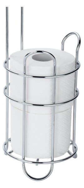 Stojalo za WC papir iz kromiranega jekla v srebrni barvi – Wenko
