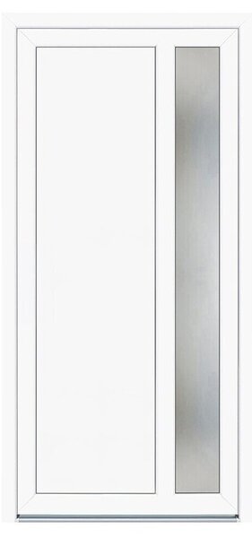 Hišna vhodna vrata Bern KF93 (1.000 x 2.100 cm, Smer odpiranja: Levo, Bela)