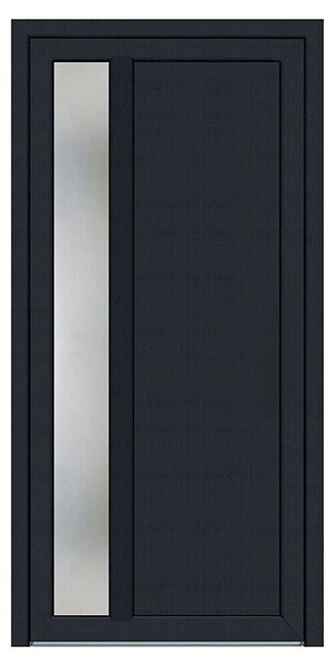 Hišna vhodna vrata Bern KF93 (1.000 x 2.100 cm, Smer odpiranja: Desno, Antracit)
