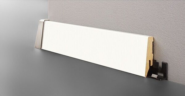 LOGOCLIC Zaključna letev K58 C bela mat (260 cm x 18 mm x 58 mm, MDF)
