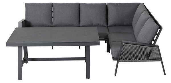 LOUNGE GARNITURA tkanina aluminij