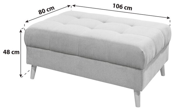TABURE, tekstil, leseni material antracit