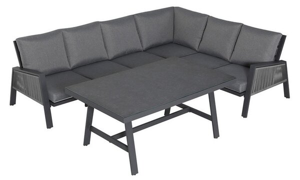 LOUNGE GARNITURA tkanina aluminij