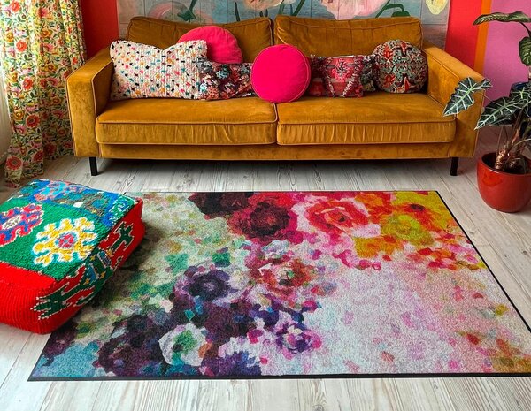 RAVNO TKANA PREPROGA Colour Blast 115/175 cm potiskano večbarvno