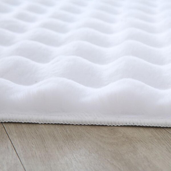 PREPROGA Z VISOKIM FLOROM AMBIANCE 140/200 cm tkano bela