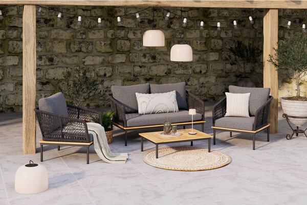 VRTNI SET aluminij antracit, barve akacije