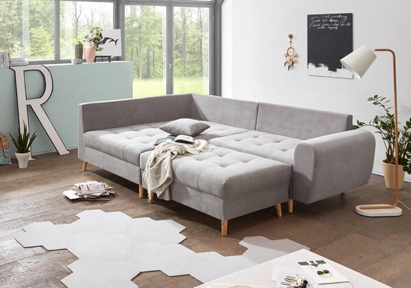 TABURE, tekstil, leseni material svetlo siva