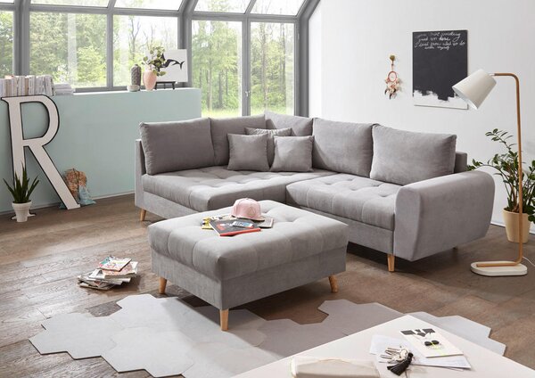TABURE, tekstil, leseni material svetlo siva