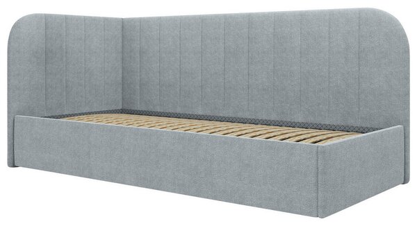 OBLAZINJENA POSTELJA 90 cm x 200 cm , les, tekstil, leseni material metino turkizna